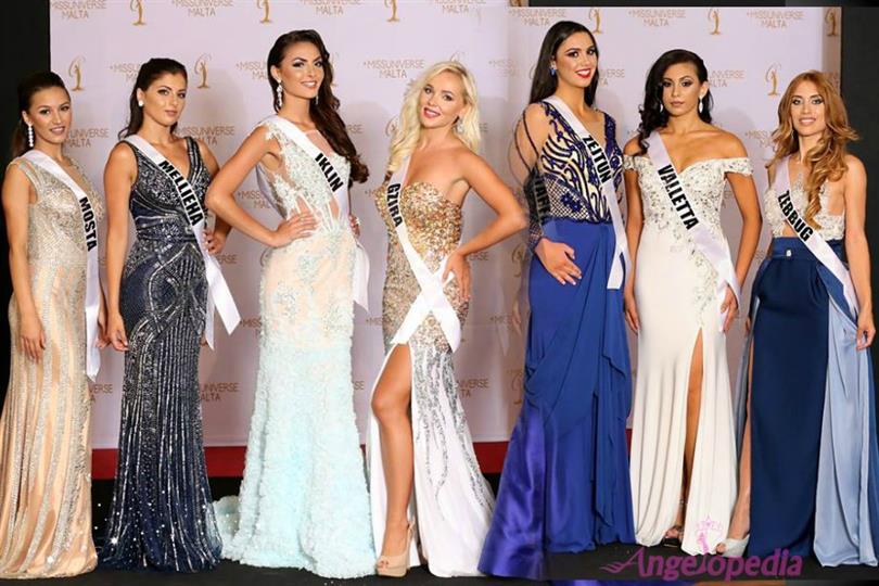 Miss Universe Malta 2017 finalists radiate grace in the Evening Gown Round